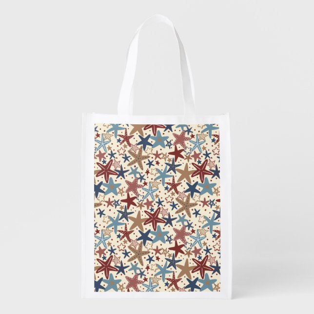 Star Bangled Grocery Bag (Front)