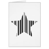 STAR BAR CODE Stellar Barcode Pattern Design Cards (Front)