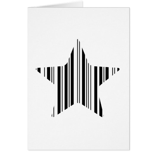 STAR BAR CODE Stellar Barcode Pattern Design Cards (Front)