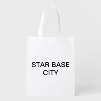 STAR BASE CITY GROCERY BAG