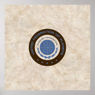 Star Base Marble Floor Entrance  Poster