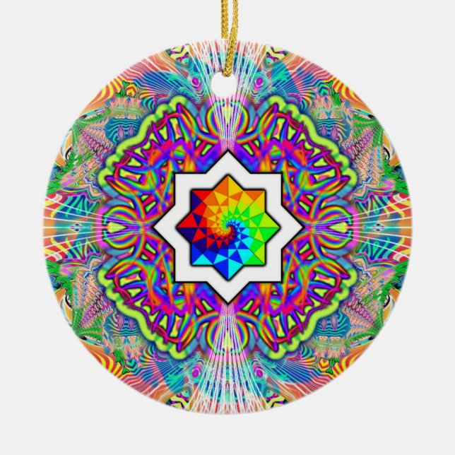 "Star Being" Ceramic Ornament (Front)