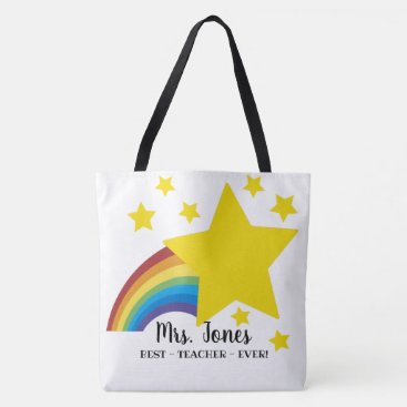 star best teacher ever teacher ever teacher fashio tote bag