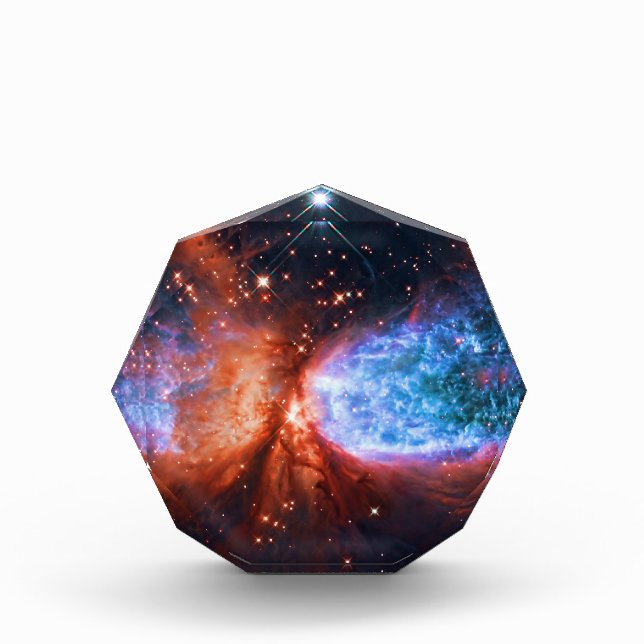 Star Birth in Constellation Cygnus, The Swan Acrylic Award (Front)