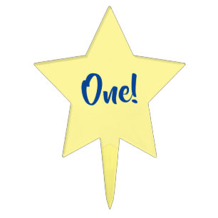 Star Birthday Party Cake Topper