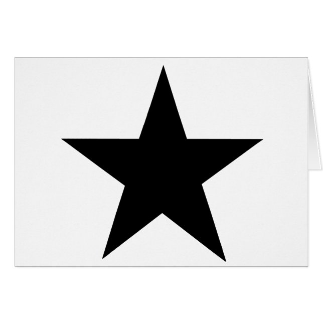 Star Black The MUSEUM Zazzle Gifts (Front Horizontal)