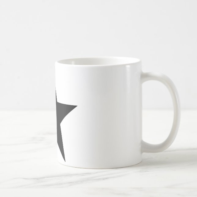 Star Black The MUSEUM Zazzle Gifts Coffee Mug (Right)