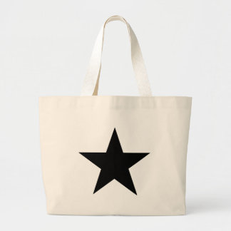 Star Black The MUSEUM Zazzle Gifts Large Tote Bag