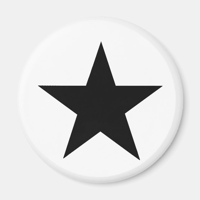 Star Black The MUSEUM Zazzle Gifts Magnet (Front)