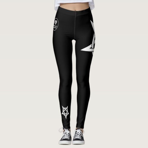 Star _ Black White _ Emo _ Goth _ Leggings