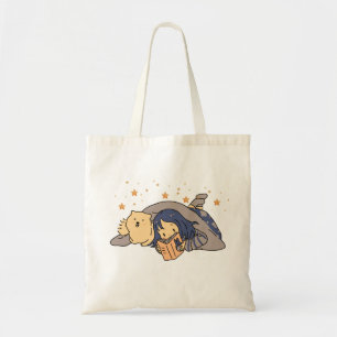 Star Bling Cute Girl Design Tote Bags
