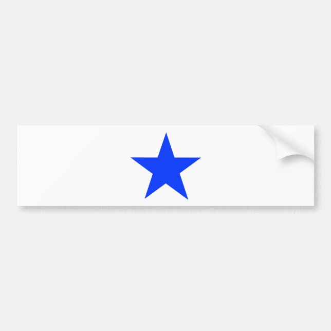 Star Blue The MUSEUM Zazzle Gifts Bumper Sticker (Front)