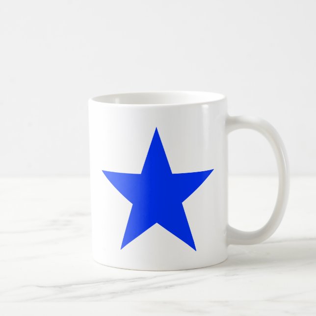 Star Blue The MUSEUM Zazzle Gifts Coffee Mug (Right)