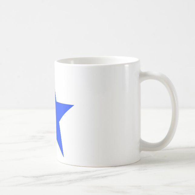 Star Blue The MUSEUM Zazzle Gifts Coffee Mug (Right)