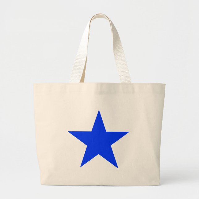 Star Blue The MUSEUM Zazzle Gifts Large Tote Bag (Front)