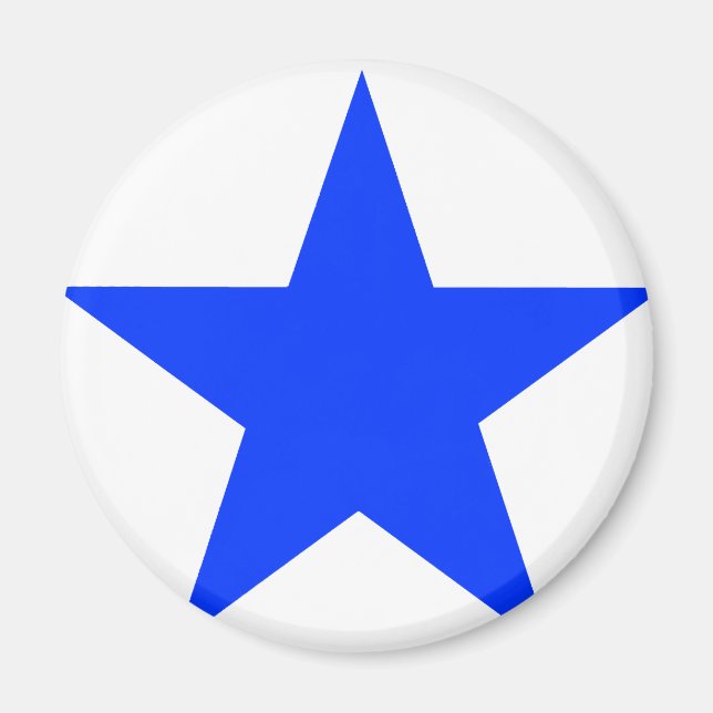 Star Blue The MUSEUM Zazzle Gifts Magnet (Front)