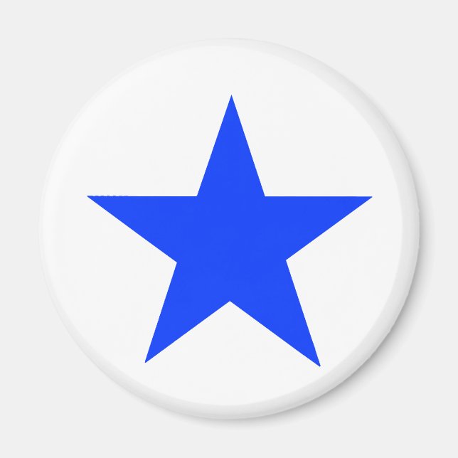 Star Blue The MUSEUM Zazzle Gifts Magnet (Front)