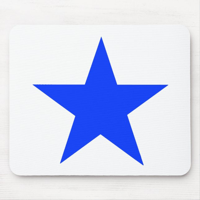 Star Blue The MUSEUM Zazzle Gifts Mouse Pad (Front)