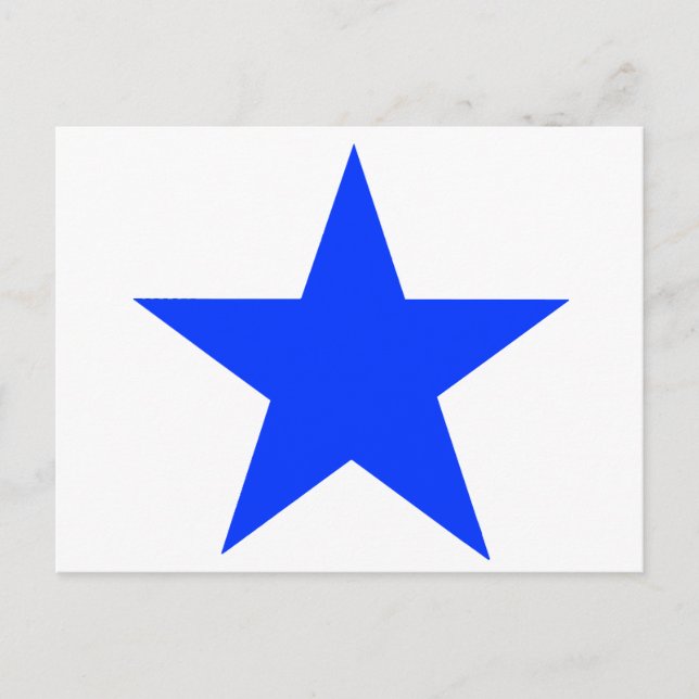 Star Blue The MUSEUM Zazzle Gifts Postcard (Front)