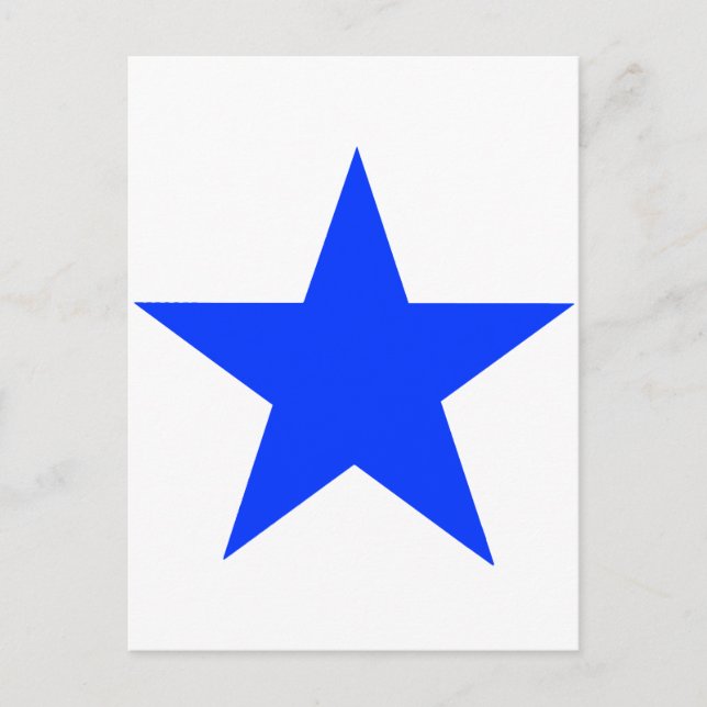Star Blue The MUSEUM Zazzle Gifts Postcard (Front)