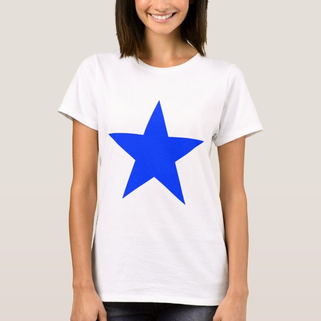 Star Blue The MUSEUM Zazzle Gifts T-Shirt (Front)