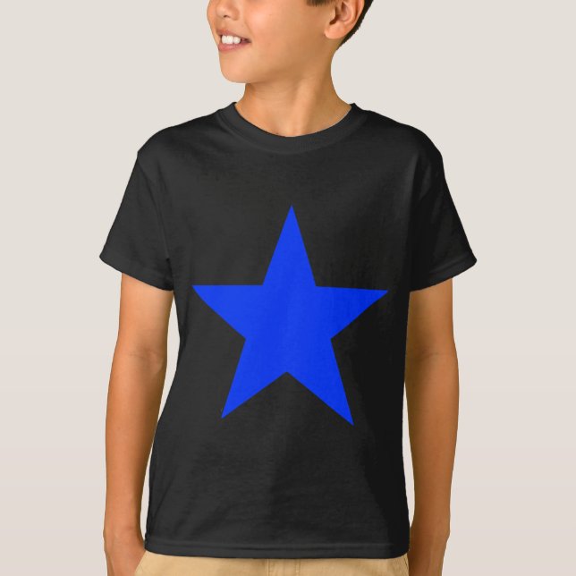 Star Blue The MUSEUM Zazzle Gifts T-Shirt (Front)