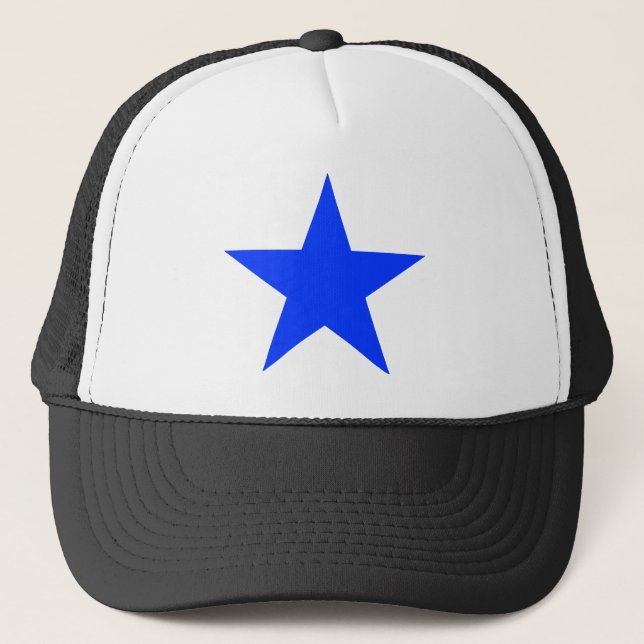 Star Blue The MUSEUM Zazzle Gifts Trucker Hat (Front)