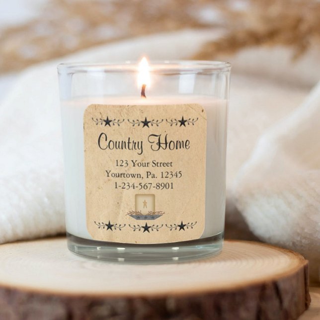 Star Border Candle Square Sticker (Creator Uploaded)