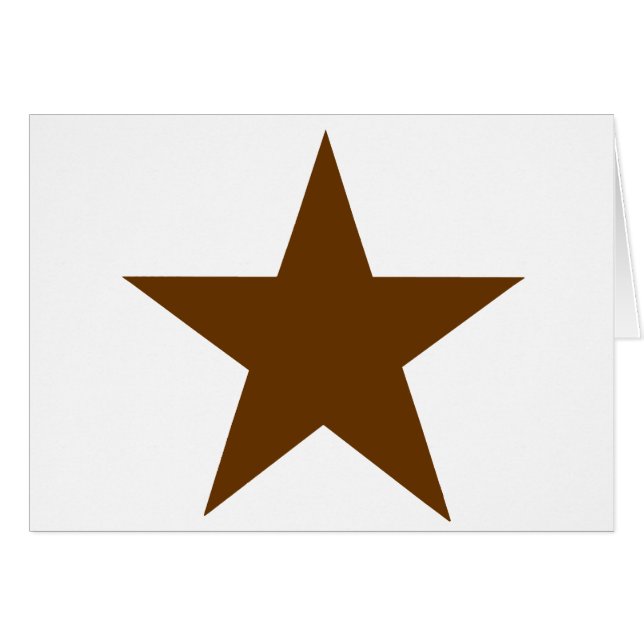 Star Brown The MUSEUM Zazzle Gifts (Front Horizontal)