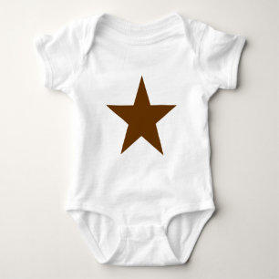 Star Brown The MUSEUM Zazzle Gifts Baby Bodysuit