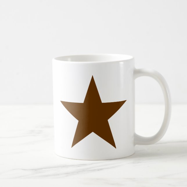 Star Brown The MUSEUM Zazzle Gifts Coffee Mug (Right)