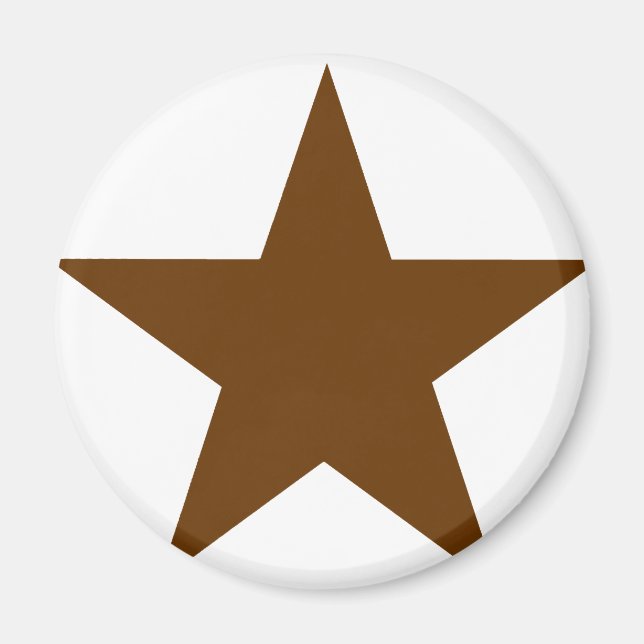Star Brown The MUSEUM Zazzle Gifts Magnet (Front)