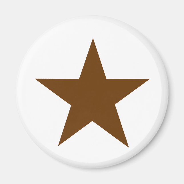 Star Brown The MUSEUM Zazzle Gifts Magnet (Front)