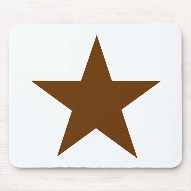 Star Brown The MUSEUM Zazzle Gifts Mouse Pad (Front)