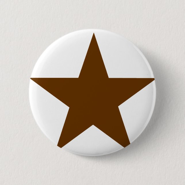Star Brown The MUSEUM Zazzle Gifts Pinback Button (Front)