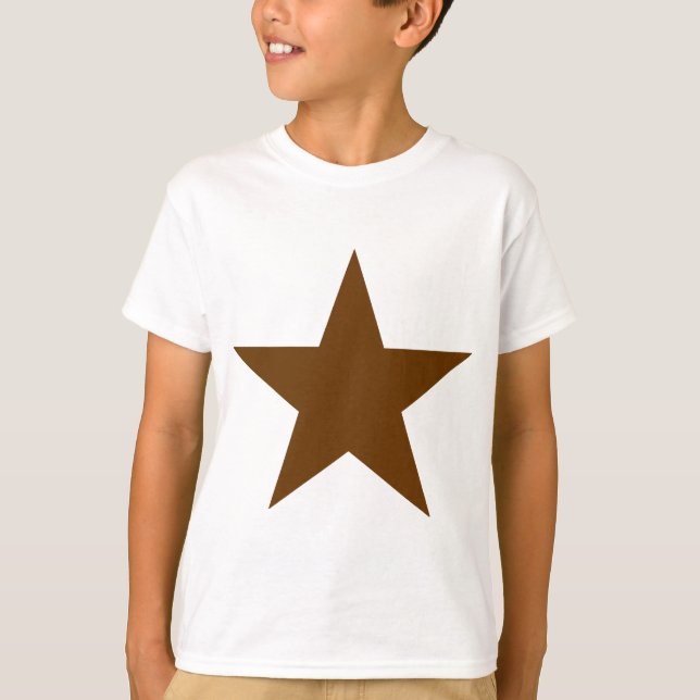 Star Brown The MUSEUM Zazzle Gifts T-Shirt (Front)
