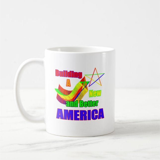 Star Building2 AMERICA jGibney The MUSEUM Zazzle G Coffee Mug (Left)