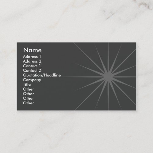 Star - Business Business Card Template