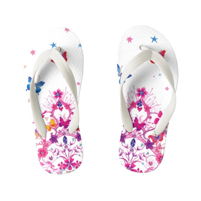 Star Butterfly Princess Stylish Kids Flip Flops (Footbed)