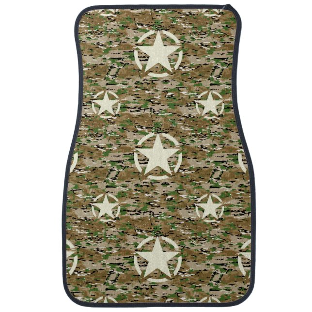 Star Camouflage Style Car Floor Mat (Front)