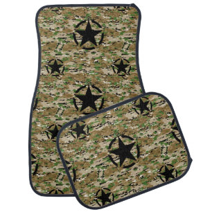 Star Camouflage Style Car Mat