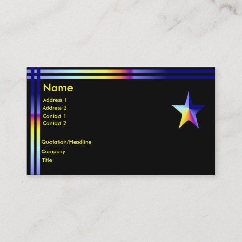 Star Card Business Card Templates