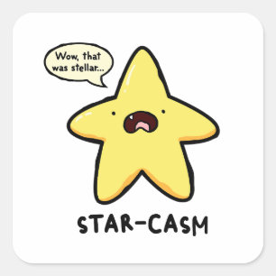 Star-casm Astronomy Pun Sticker