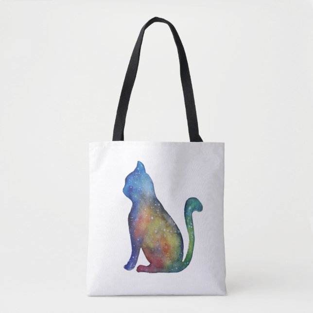 Star Cat Custom All-Over-Print Tote Bag (Front)