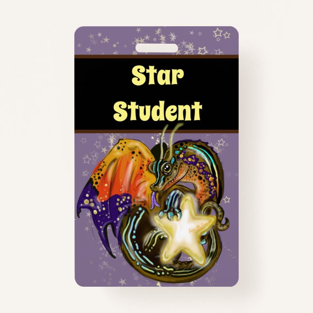 Star Catcher Dragon Star Student Badge (Front)