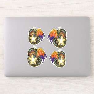Star Catcher Glowing Star Dragon Sticker