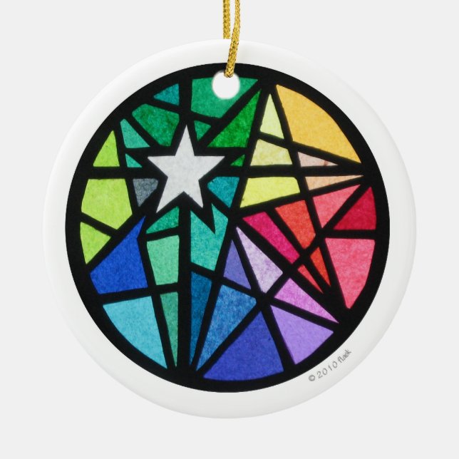 star ceramic ornament (Front)