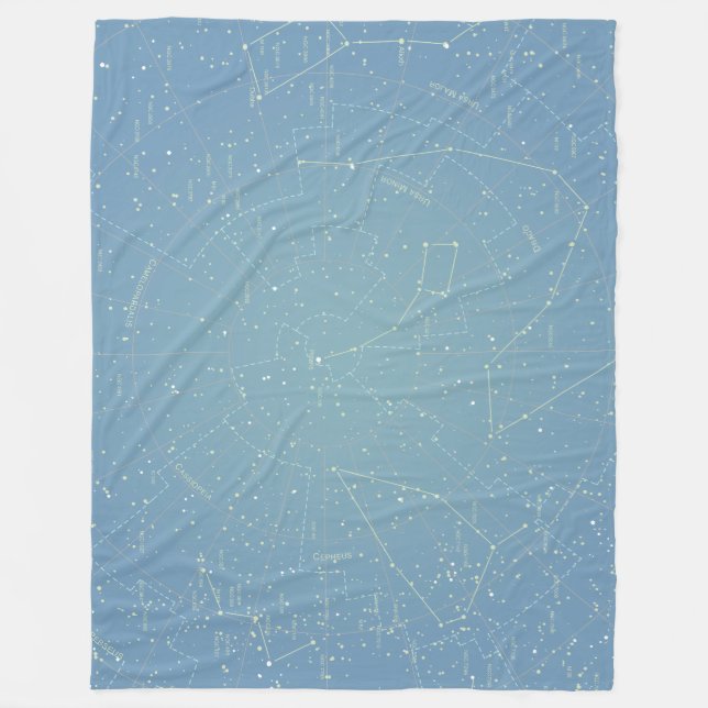 Star Chart Fleece Blanket (Front)