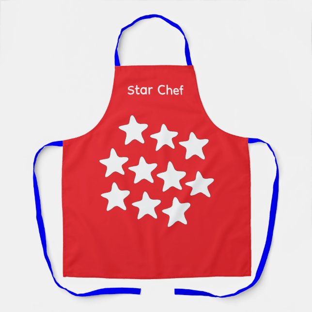 Star Chef Blue Straps Apron (Front)