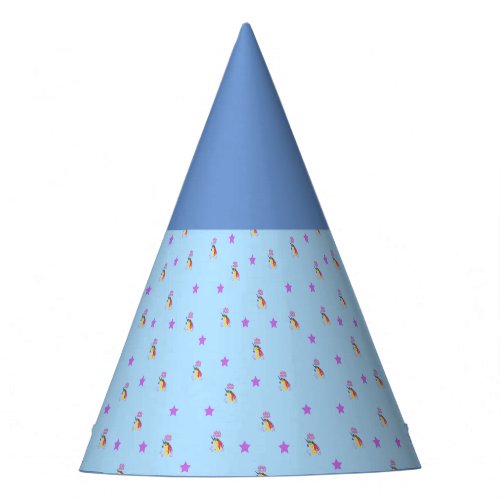 Star Child Blue Paper Party Hat